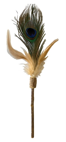 Croci euforia gato varilla matatabi pluma de pavo real