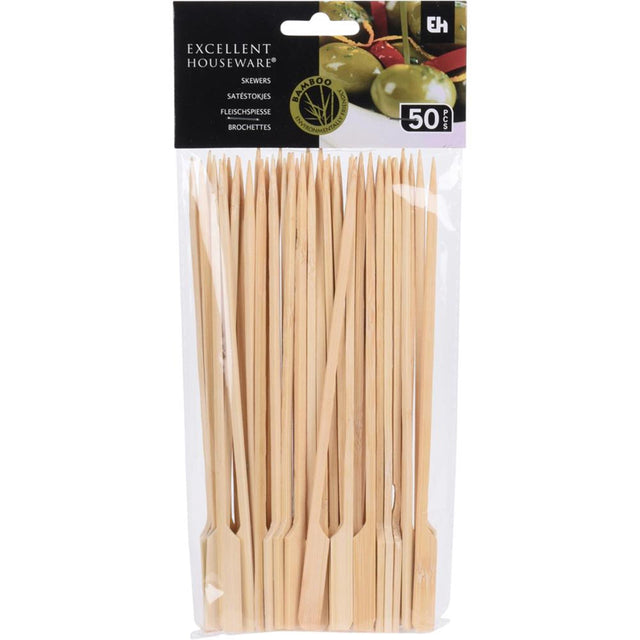 Excelentes brochetas de bambú para el hogar, 50 piezas, 20 cm.