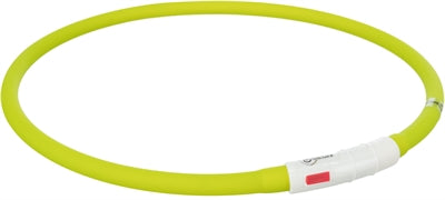 Trixie collar luminoso para perros USB silicona recargable verde