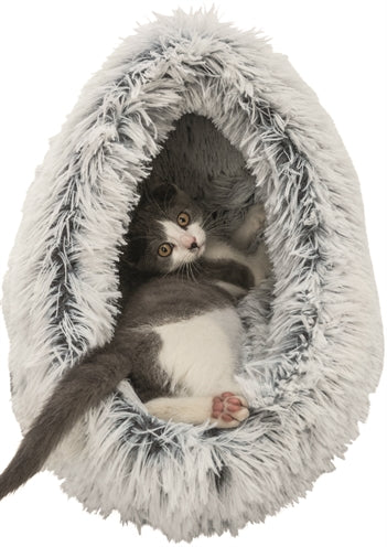 Trixie Cesta para gatos iglú harvey gris blanco-negro