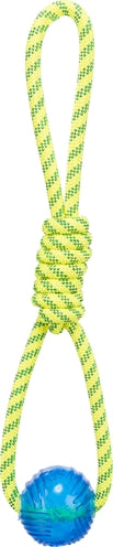 Trixie aquatoy tirador de cuerda flotante poliéster amarillo verde