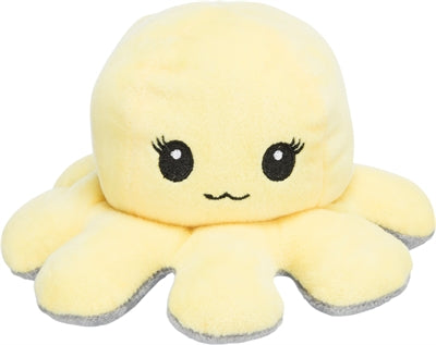 Trixie pulpo peluche reversible gris amarillo