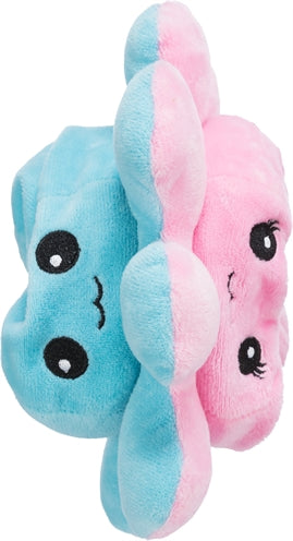 Trixie pulpo peluche reversible gris amarillo