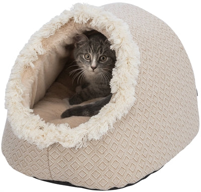 Trixie Cesta para gatos iglú boho beige