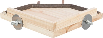 Lugar de aterrizaje Trixie con perchas de madera natural