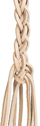 Trixie juguete cordones cuero con cuentas de madera natural