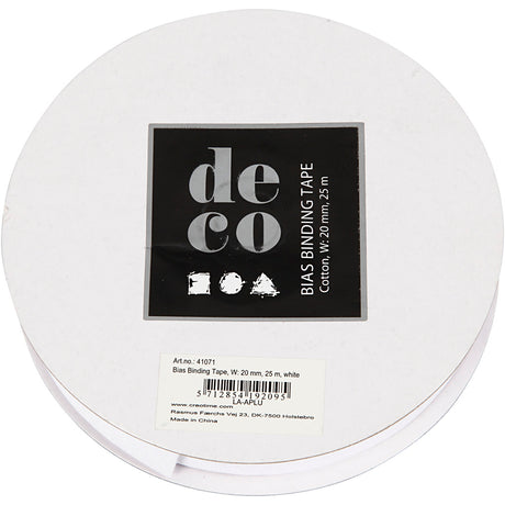 Empresa creativa https: www.cchobby.nl diagonal-band-b-20-mm-white-25-m-1-rol