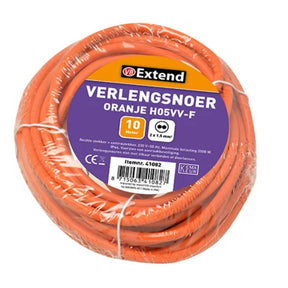 Alargador 10m naranja desenterrado max 3500w 2x1,5mm
