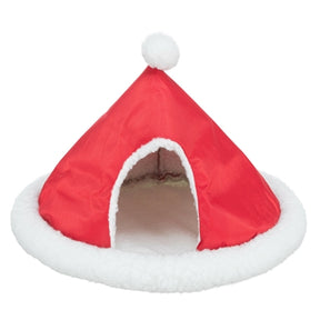 Trixie Iglú navideño conejillo de indias rojo blanco
