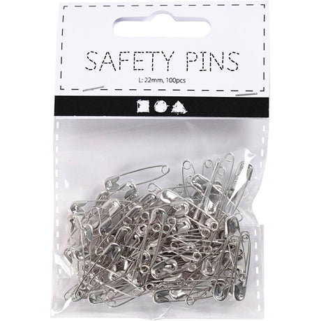 Pins de seguridad de la empresa Creativ Silver, 100.