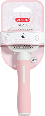 Zolux anah cepillo pulidor suave rosa blanco