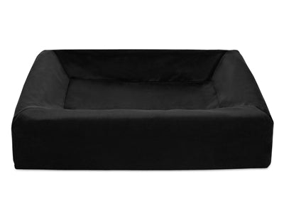 Bia bed cama para perros con funda de terciopelo real negro