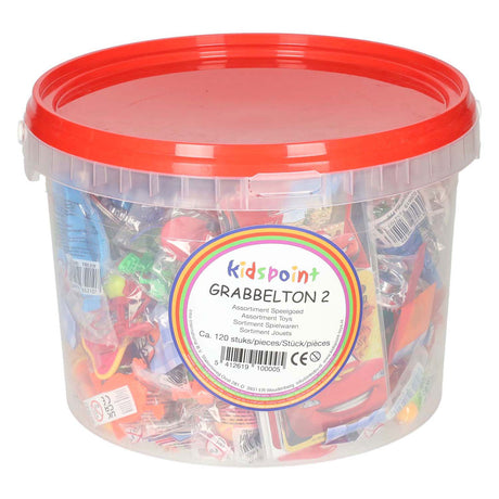 Mezcla en bolsa de mano en cubo, 120 uds.