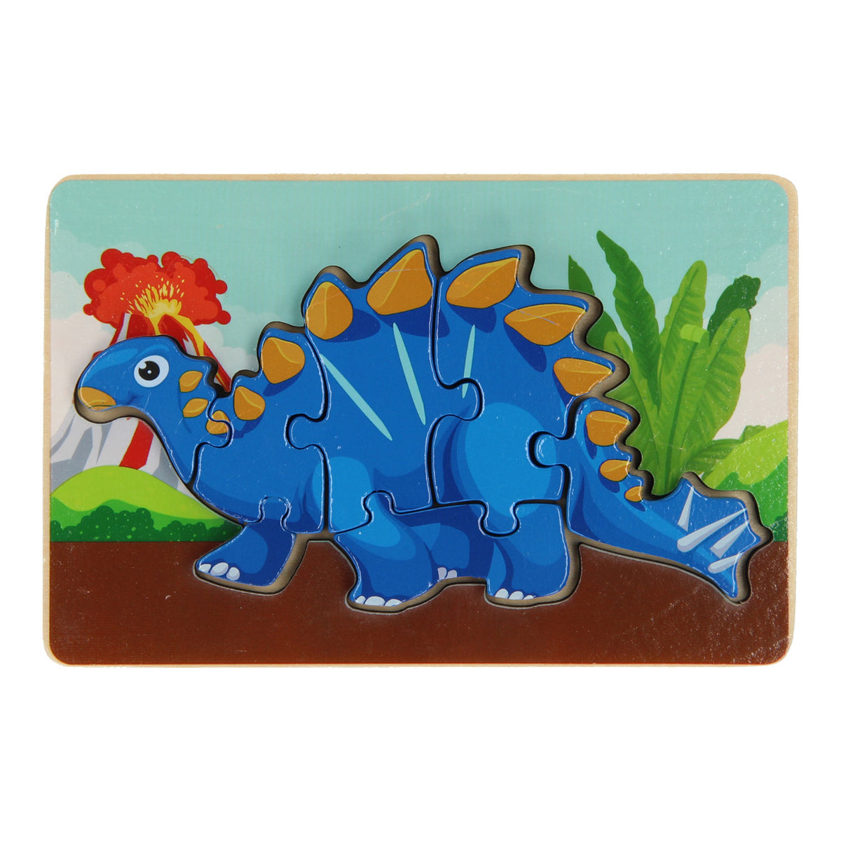 Rompecabezas de madera Puzzle Dino, 7st.
