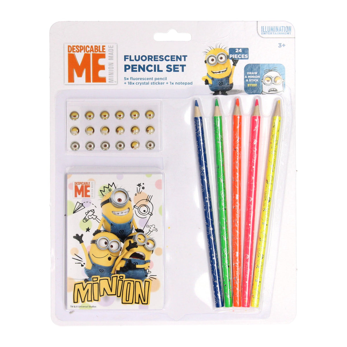 Set de manualidades Minions, 24 piezas.
