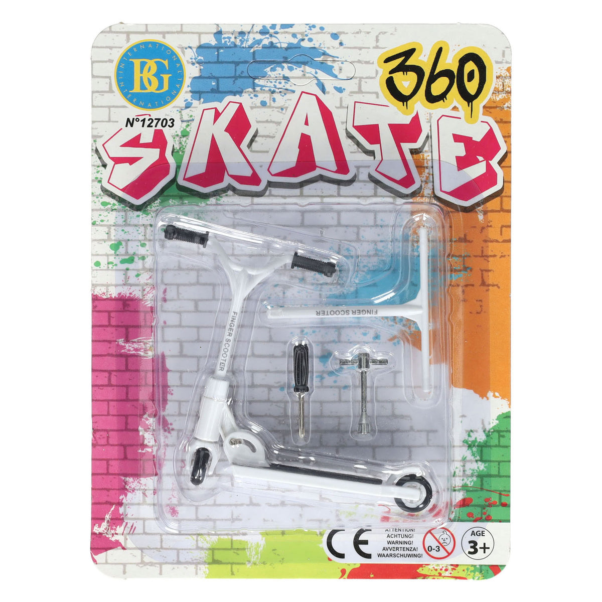 Patinete para acrobacias con los dedos