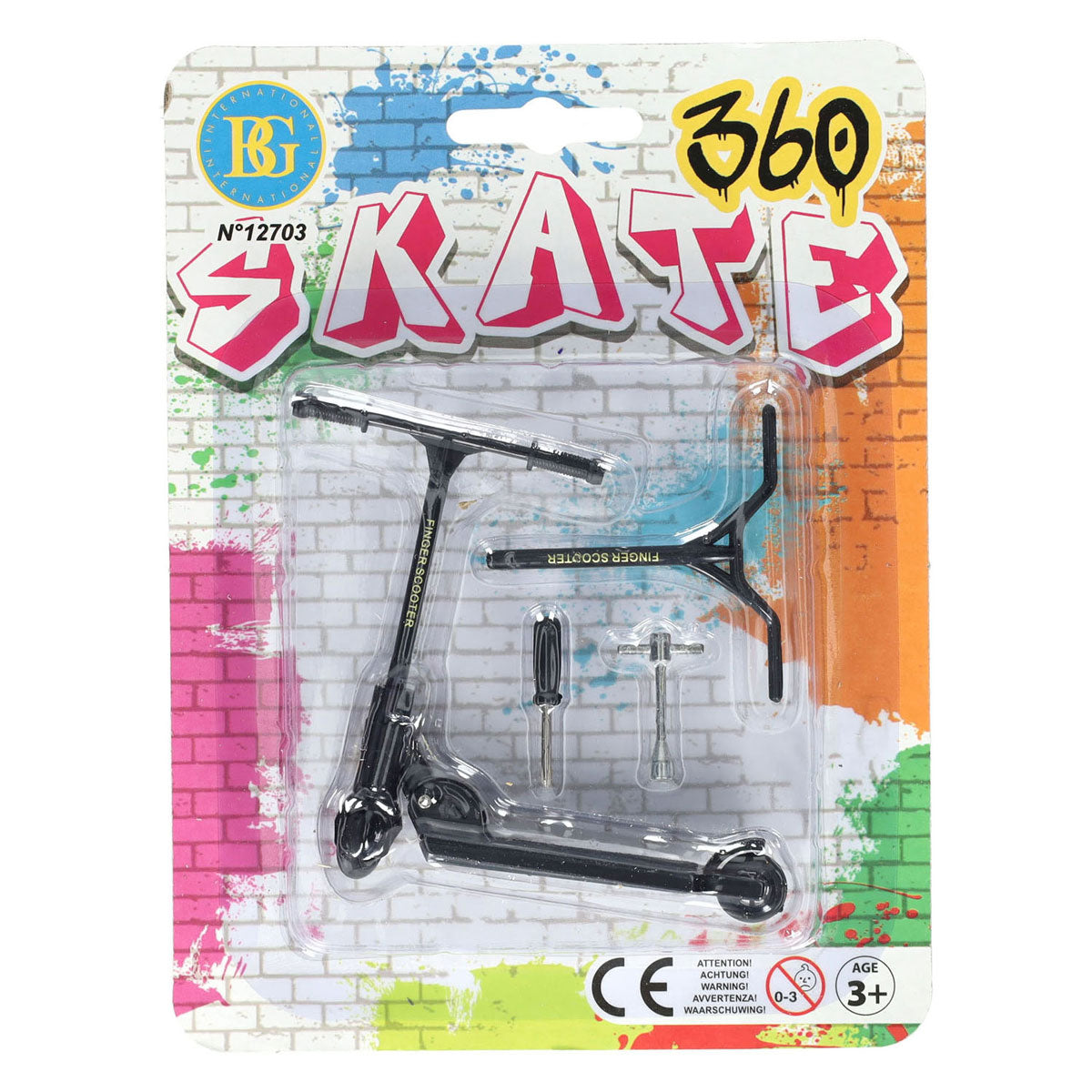 Patinete para acrobacias con los dedos