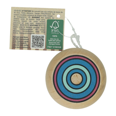 Yo-yo de madera RC con círculos, 5cm