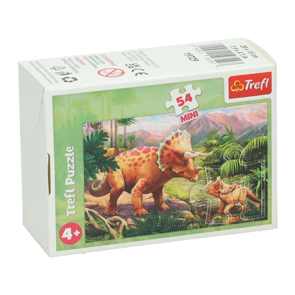 Mini puzzle dinosaurio asombroso, 54 uds.