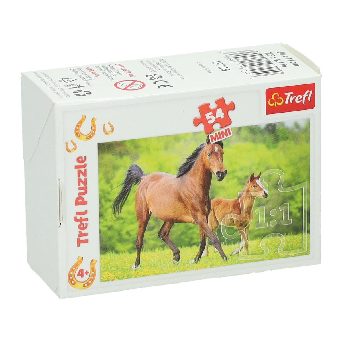 Mini rompecabezas de caballos, 54 piezas.