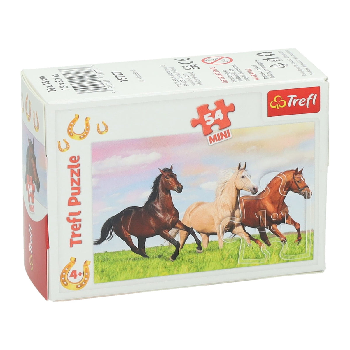 Mini rompecabezas de caballos, 54 piezas.