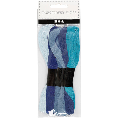 Creativ company cc hilo de bordar 1 mm azul 6 piezas