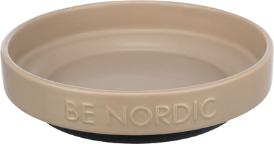Trixie comedero para gatos be nordic cerámico goma color topo