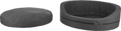 Trixie Dog Basket CityStle Oval Home Edition Gray Dark Gray