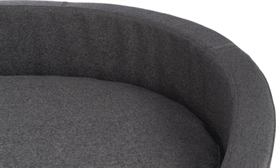 Trixie Dog Basket CityStle Oval Home Edition Gray Dark Gray
