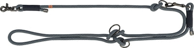 Trixie Correa para perros de cuerda suave ajustable negro gris