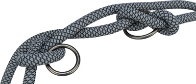 Trixie Correa para perros de cuerda suave ajustable negro gris