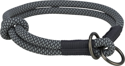 Trixie collar para perros suave medio deslizante negro gris