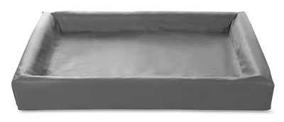 Funda para cesta para perros Bia Bed de piel sintética gris