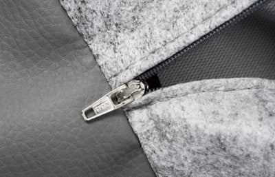 Funda para cesta para perros Bia Bed de piel sintética gris
