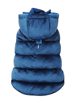 Croci Abrigo para perros con forro de pana azul