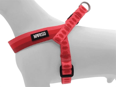 Morso mini arnés para perros ajustable lápiz labial reciclado rosa