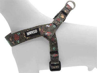 Morso mini arnés para perros ajustable tanque de tinta reciclada verde