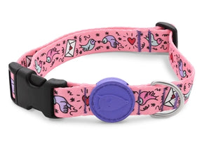 Collar para perros Morso reciclado dulce tweet rosa