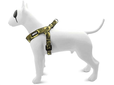 Arnés para perros mini Morso ajustable perro totalmente reciclado de metal marrón