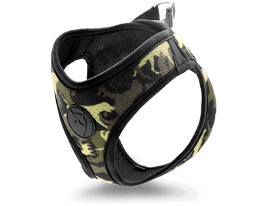 Arnés para perros Morso cuerpo malla reciclado metal completo perro marrón
