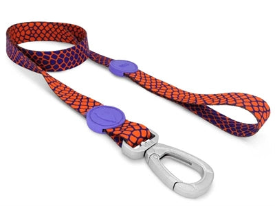 Correa para perros Morso reciclada urbana lagarto rojo