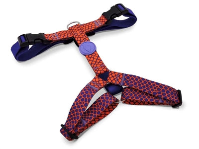 Arnés para perros Morso h-arnés reciclado urbano lagarto rojo