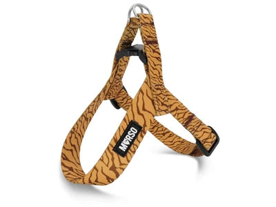 Morso mini arnés para perros ajustable tambor de selva reciclado naranja