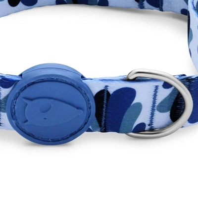 Collar para perros Morso reciclado azul salpicadura