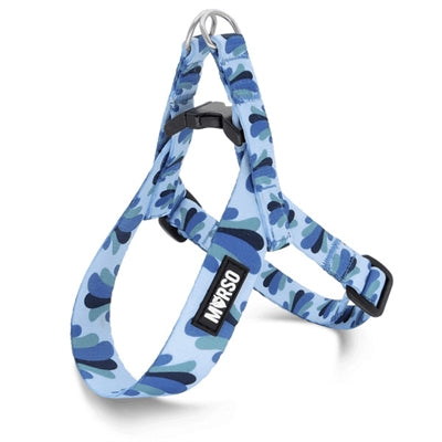 Morso mini arnés para perros ajustable reciclado azul salpicadura