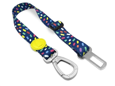 Cinturón de seguridad para perros Morso reciclado color invaders morado