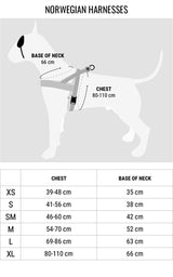Morso arnés para perros noruego reciclado power flow negro