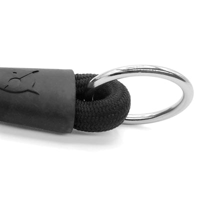 Morso collar para perros half slip cuerda suave reciclado negro negro