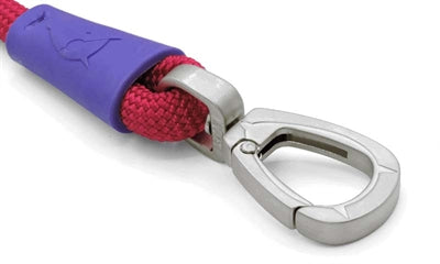Correa para perros Morso cuerda regular terciopelo rojo reciclado rojo