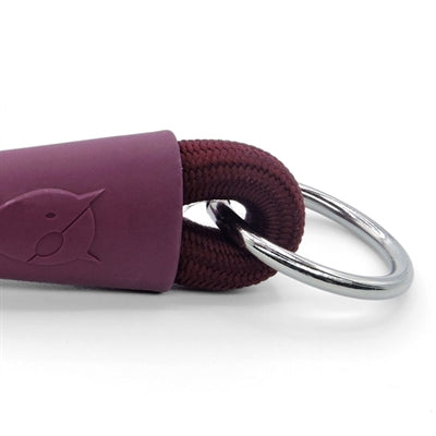 Collar para perros Morso half slip cuerda suave reciclada ciruela púrpura